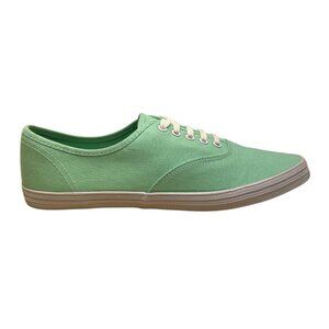 City Sneaks Women’s Mint Green Canvas Lace-Up Bal Casual Shoes Size 9